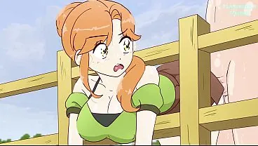 Alex verfing sich absichtlich im Zaun und Steve vögelte sie! Hentai (Pornofilm, Anime, Sex) 4K 2026